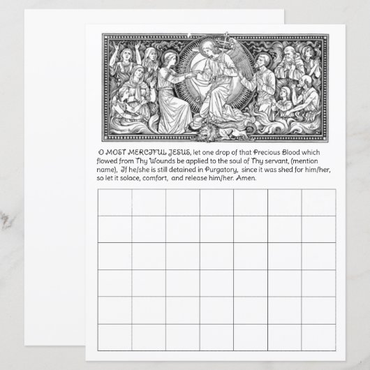 Arme zielen in het vagevuur Kalender Katholieke (Voorkant / Achterkant)