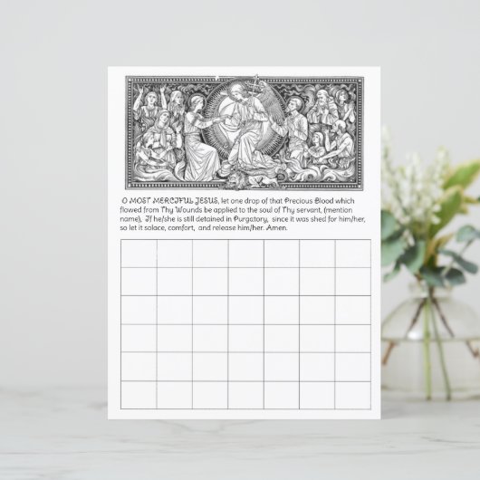 Arme zielen in het vagevuur Kalender Katholieke (Staand voorkant)