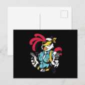 Armed Chick Briefkaart (Voorkant / Achterkant)