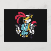 Armed Chick Briefkaart (Voorkant)