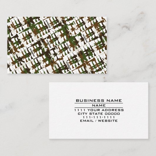 Armed Forces Military Recruiter USA Recruiting Visitekaartje (Voorkant / Achterkant)