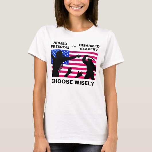 Armed Freedom (licht) T-shirt (Voorkant)