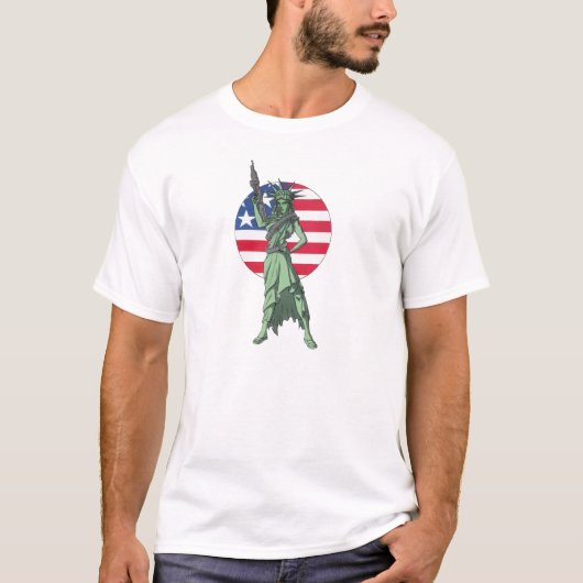 Armed Liberty T-shirt (Voorkant)