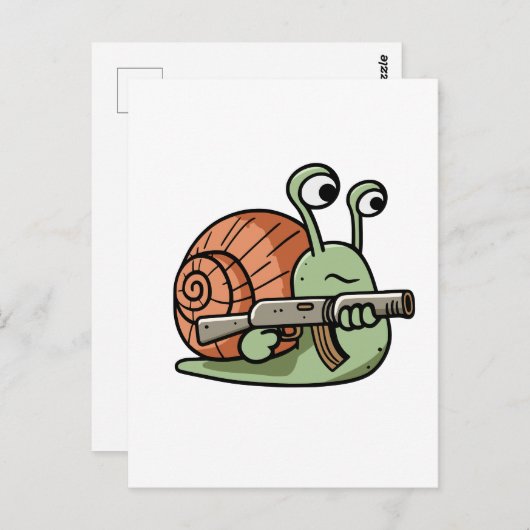 Armed Snail Briefkaart (Voorkant / Achterkant)