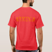 Armeens aangepast voetbalshirt t-shirt (Achterkant)