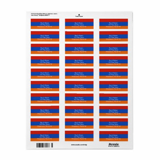 Armeens | ADRESETIKETTEN Etiket (Full Sheet)