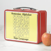 Armeens alfabet gebarentaal Lunchbox (In situ)
