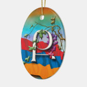 Armeens alfabet Initialen "Qe" Ornament (Links)