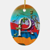 Armeens alfabet Initialen "Qe" Ornament (Voorkant)