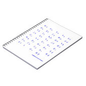 Armeens alfabet notitieboek (Linkerzijde)