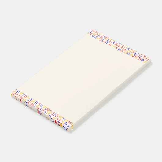 Armeens alfabet post-it® notes (Schuin)