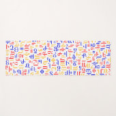 Armeens alfabet yogamat (Voorkant (horizontaal))