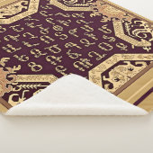 Armeens Alphabet Artwork Sherpa Blanket Sherpa Deken (3/4)