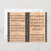 Armeens Alphabet Briefkaart (Voorkant / Achterkant)