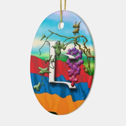 Armeens Alphabet Initiaal "E" Ornament (Links)