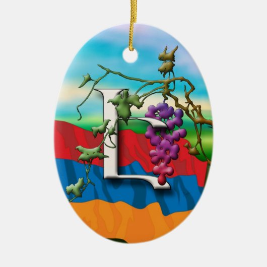 Armeens Alphabet Initiaal "E" Ornament (Voorkant)