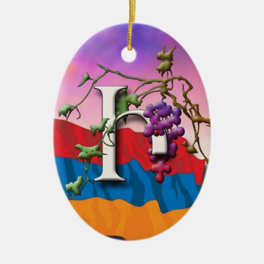 Armeens Alphabet Initiaal "Eni" Ornament (Voorkant)
