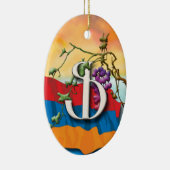 Armeens Alphabet Initiaal "Fe" Ornament (Rechts)