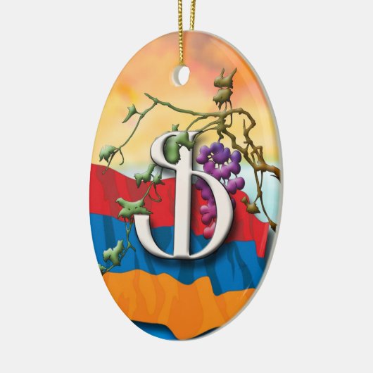 Armeens Alphabet Initiaal "Fe" Ornament (Links)