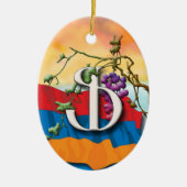 Armeens Alphabet Initiaal "Fe" Ornament (Voorkant)