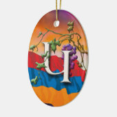 Armeens Alphabet Initiaal 'Gen' Ornament (Links)