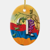 Armeens Alphabet Initiaal "Ghad" Ornament (Voorkant)
