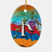 Armeens Alphabet Initiaal "Hyun" Ornament (Voorkant)