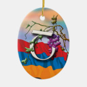 Armeens Alphabet Initiaal "Sha" Ornament (Voorkant)