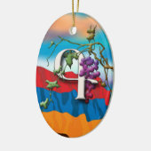 Armeens Alphabet Initialen "Kim" Ornament (Links)