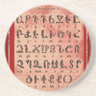 Armeens Alphabet Onderzetter