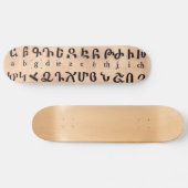 Armeens Alphabet Skateboard (Horizontaal)