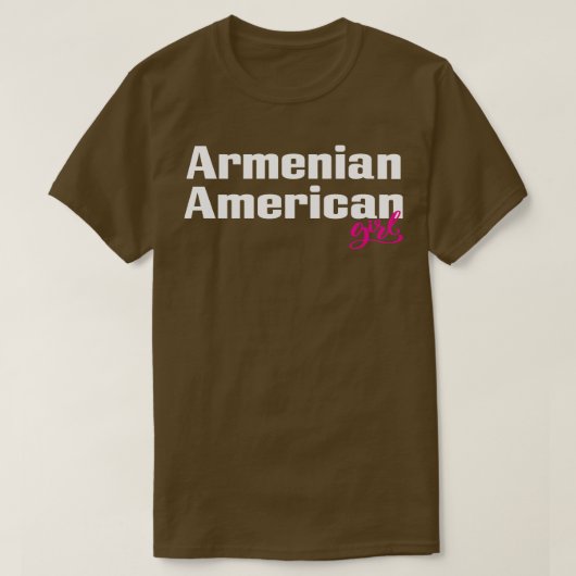 Armeens Amerikaans Meisje 1 T-shirt (Design voorkant)