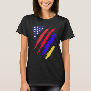 Armeens-Amerikaanse Groene Vlag VS Patriot Heritag T-shirt