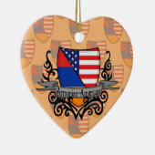 Armeens-Amerikaanse vlag Keramisch Ornament (Rechts)