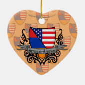 Armeens-Amerikaanse vlag Keramisch Ornament (Achterkant)