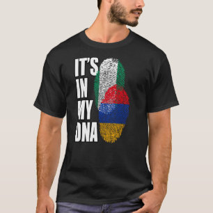 Armeens en Nigeriaans Mix DNA-vlaggenerfgoed T-shirt