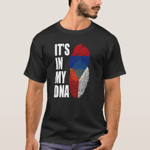 Armeens en Tsjechisch Mix DNA-vlaggenerfgoed T-shirt