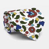 Armeens Floral Pattern Stropdas (Opgerold)