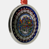 Armeens gekleurd Bord Metalen Ornament (Rechts)