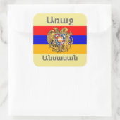 Armeens Gezegde Square Sticker (Tas)
