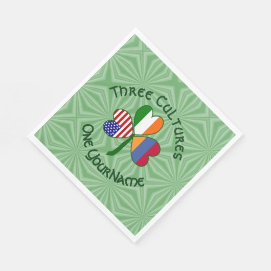 Armeens Iers-Amerikaanse Shamrock Party Paper Servet (Hoek)