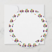 Armeens Iers-Amerikaanse vlag Shamrock Verjaardag Kaart (Achterkant)