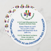 Armeens Iers-Amerikaanse vlag Shamrock Verjaardag Kaart (Voorkant / Achterkant)