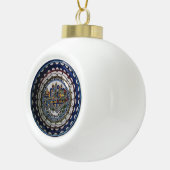 Armeens Jerusalem Keramische Bal Ornament (Rechts)