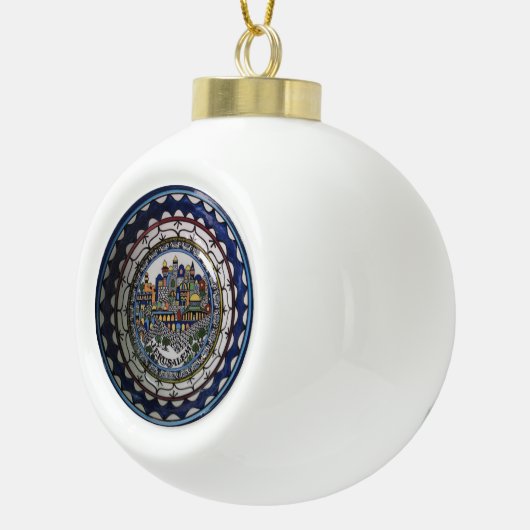 Armeens Jerusalem Keramische Bal Ornament (Rechts)