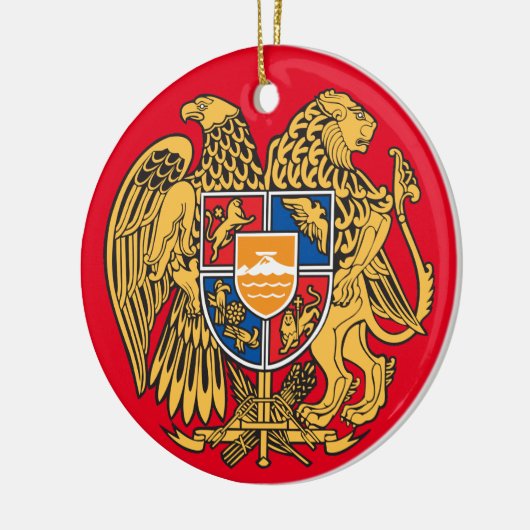 Armeens* kerstversiering keramisch ornament (Links)