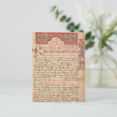 Armeens Lectionary en Missal Liturgy Manuscript Briefkaart (Staand voorkant)