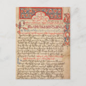 Armeens Lectionary en Missal Liturgy Manuscript Briefkaart (Voorkant)
