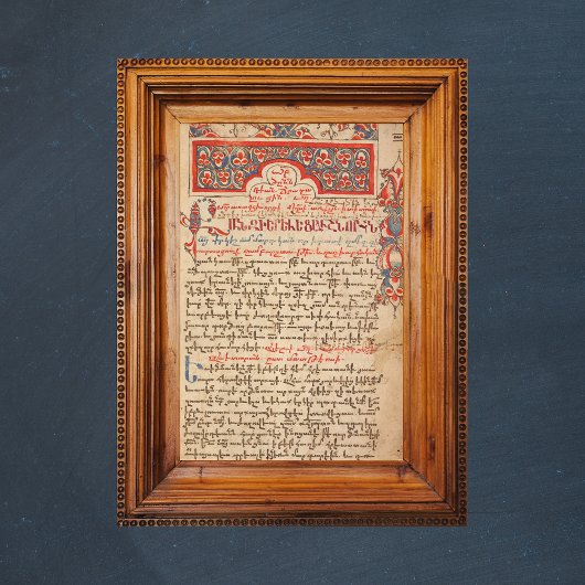 Armeens Lectionary en Missal Liturgy Manuscript Poster