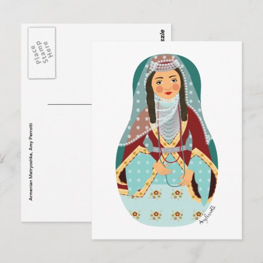 Armeens Matryoshka Briefkaart (Voorkant / Achterkant)